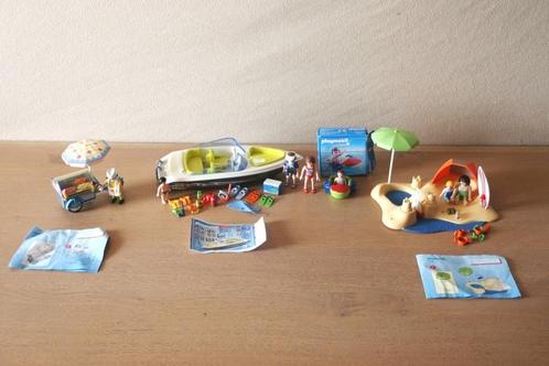 Playmobil - Strandvakantie (4 sets) - 4149 / 4862 / 6675 / 7, Kinderen en Baby's, Speelgoed | Playmobil, Gebruikt, Complete set