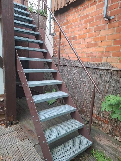 Gegalvaniseerd staal trap, Doe-het-zelf en Bouw, Ladders en Trappen, Gebruikt, Trap, 2 tot 4 meter, Ophalen