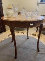 Luikse salon tafel met marmer blad., Antiek en Kunst, Ophalen