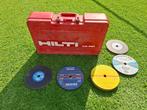 Hilti WS230 grote haakse slijpschijf met 30 slijpschijven., Doe-het-zelf en Bouw, Gereedschap | Slijpmachines, Ophalen, Gebruikt