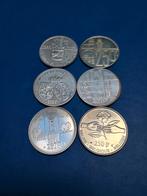 Zilveren 250 FR 6 verschillende (koning Albert), Postzegels en Munten, Munten | België, Ophalen of Verzenden, Zilver, Zilver