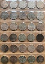 Lot 30 x 50fr Mercurius VL + FR diverse jaren, Ophalen of Verzenden, België, Setje, Zilver
