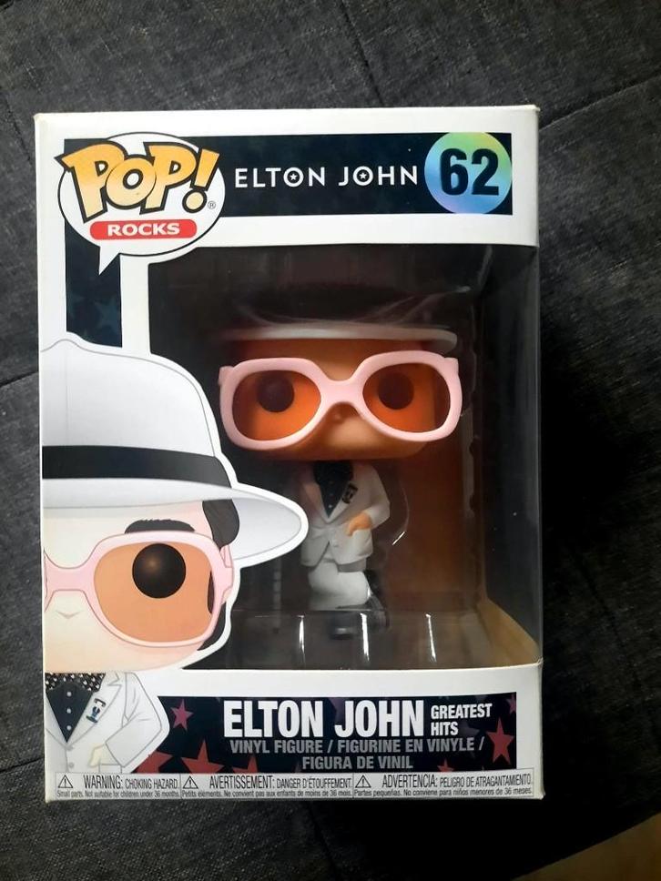 Funko Pop! Elton John 62, Collections, Jouets miniatures, Comme neuf, Enlèvement