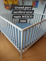 Grand parc surélevé WESCO avec tapis, Kinderen en Baby's, Ophalen, Zo goed als nieuw, Vierkant, In hoogte verstelbaar