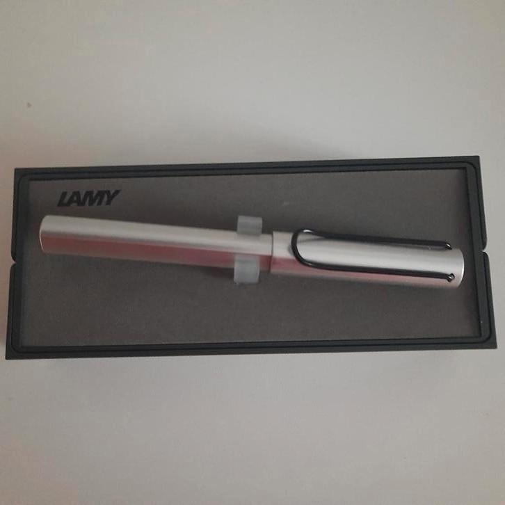 LAMY ROLLER BALL, STEEL, +BOX *PERFECT*, Verzamelen, Pennenverzamelingen, Zo goed als nieuw, Overige typen, Overige merken, Met doosje