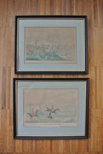 Set van 2 oude prenten, meer dan 120 jaar oud, Henry Alken, Antiquités & Art, Art | Autres Art, Enlèvement ou Envoi