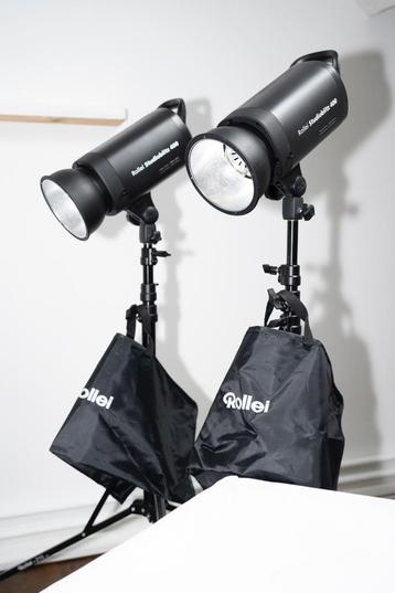 Complete Studio Flitsset Rollei met Bowensaansluiting beschikbaar voor biedingen