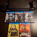 PS4 Playstation 4 Pro, 1TB + 5 games, Games en Spelcomputers, Ophalen, Met games, Met 2 controllers, Zo goed als nieuw