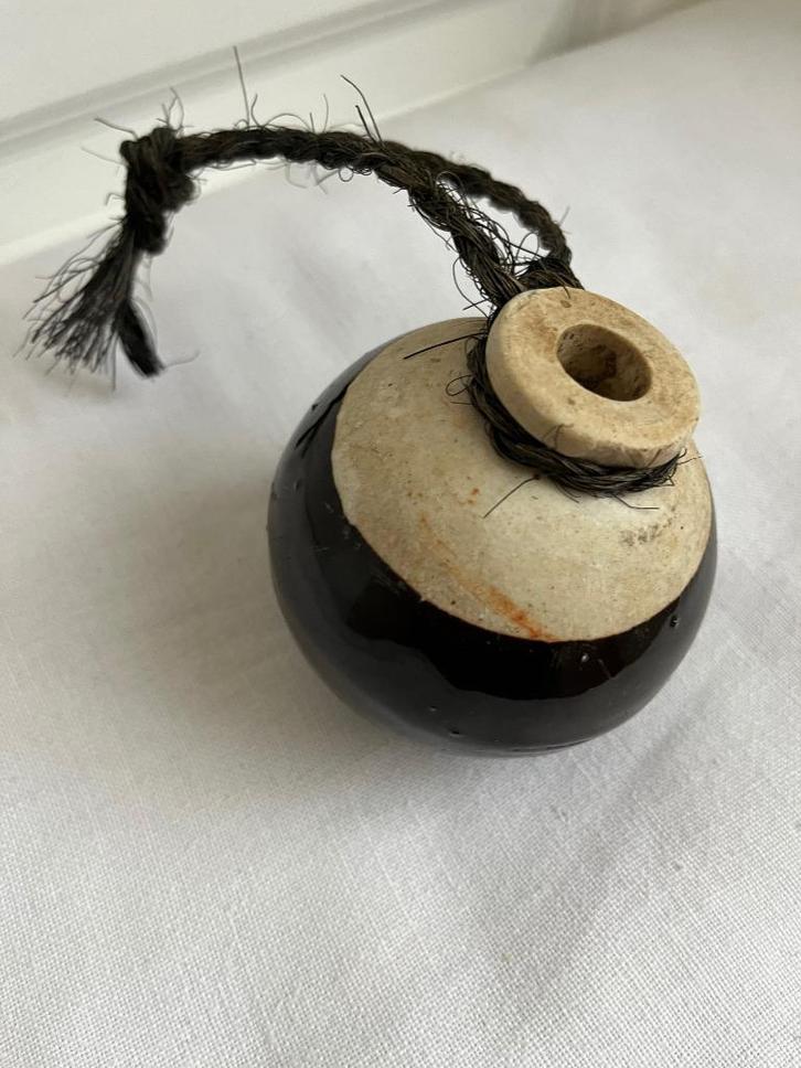 WW2 gros pétard céramique Japonais, Verzamelen, Militaria | Tweede Wereldoorlog, Landmacht, Overige typen, Ophalen of Verzenden