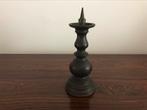 Oude kandelaar kaarsen houder koper 16 cm h, Antiek en Kunst, Ophalen of Verzenden