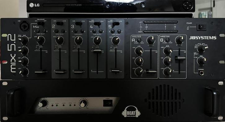 versterker, mengpaneel en cd/dvd speler geen aansluitkabels, Audio, Tv en Foto, Versterkers en Ontvangers, Gebruikt, Ophalen