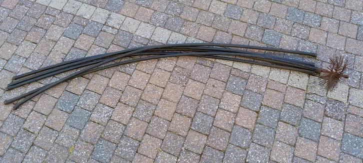Schoorsteenveegset 8m lengte, Doe-het-zelf en Bouw, Gereedschap | Handgereedschap, Gebruikt, Ophalen
