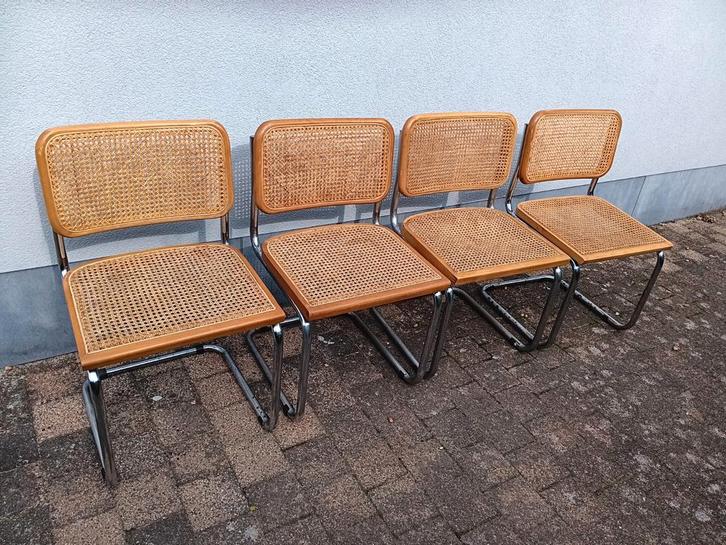 4 cesca-model stoelen naar het ontwerp van Marcel Breuer, Huis en Inrichting, Stoelen, Gebruikt, Ophalen