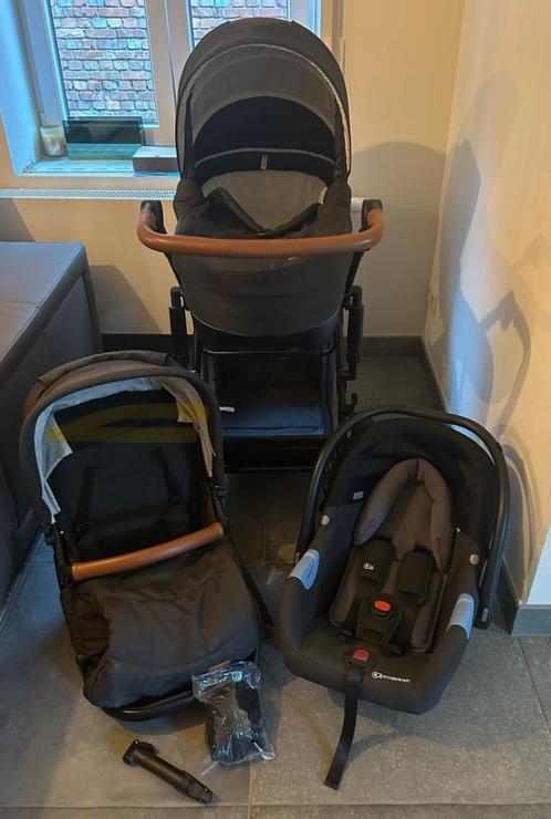 Kinderwagen 3-in-1 Kinderkraft zwart, Kinderen en Baby's, Kinderwagens en Combinaties, Zo goed als nieuw, Kinderwagen, Overige merken