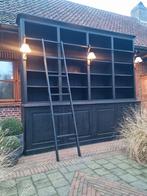 Massief houten boekenkast/bibliotheekkast GRATIS LEVERING, Huis en Inrichting, Ophalen of Verzenden, Zo goed als nieuw