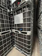 1000L ZWARTE ibc-tanker + GRATIS STALEN KRAAN, Ophalen of Verzenden, Metaal, Met kraantje