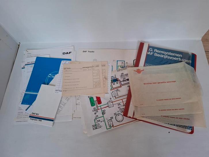 DAF papieren uit de jaren 80, Verzamelen, Merken en Reclamevoorwerpen, Gebruikt, Overige typen, Ophalen of Verzenden