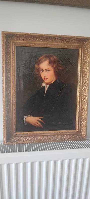 Olieverfschilderij op doek naar Antoon Van Dijck beschikbaar voor biedingen