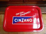 Cinzano Plateau geen emaille maar blik, Verzamelen, Ophalen of Verzenden, Zo goed als nieuw, Reclamebord