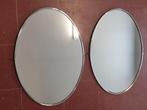 Paar ovale vintage spiegels groot, Huis en Inrichting, Woonaccessoires | Spiegels, Ophalen, Gebruikt