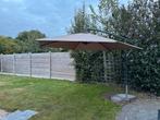 Garden Plus zweef parasol met voet, Tuin en Terras, Ophalen, Zo goed als nieuw