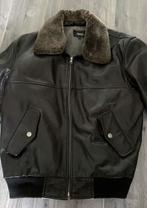 veste blouson aviateur, Vêtements | Hommes, Vestes | Hiver, Enlèvement ou Envoi, Porté, Taille 52/54 (L), Noir