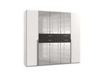Kleerkast Denver 225cm - decor - wit/carbon eik, Huis en Inrichting, Ophalen, Overige materialen, Moderne stijl: een combinatie van lichte (wit) en natuurlijke (e