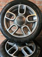 15 inch Fiat 500 Velgenset 4x98 Continental, Auto-onderdelen, Banden en Velgen, Ophalen, 15 inch, Banden en Velgen, 185 mm