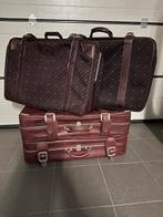 Vintage reiskoffers – set van 4, 70 cm ou plus, Enlèvement, 45 à 55 cm, Cuir