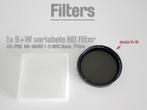B+W Variabele ND filter 77mm, Audio, Tv en Foto, Foto | Filters, Gebruikt, Ophalen