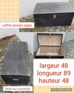 Coffre ancien sapin, Utilisé