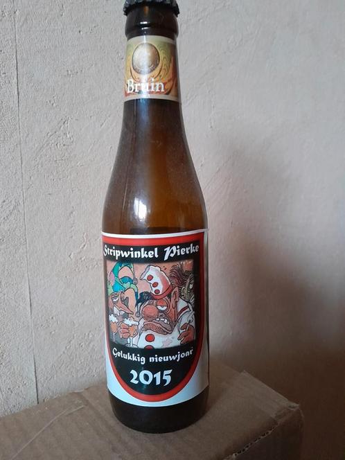 Stripwinkel Pierke Nieuwjaarsgeschenk 2015, Collections, Marques de bière, Utilisé, Enlèvement ou Envoi