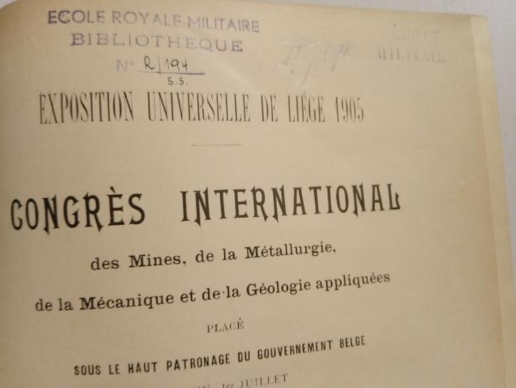 Congrès International des Mines, de la Métallurgie, Mécaniq, Antiek en Kunst, Antiek | Boeken en Manuscripten, Ophalen of Verzenden