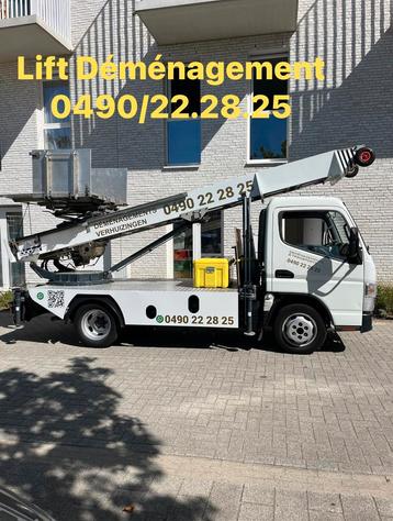 7/7 LIFT + 20m3 VERHUISWAGEN 📞0490 22 28 25📞 beschikbaar voor biedingen