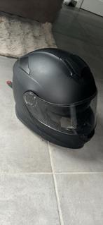 Zwarte motorhelm, Motoren, Ophalen of Verzenden