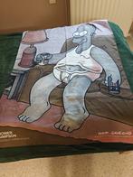 Affiche textile vintage Homer - Simpsons de 1997, Collections, Enlèvement ou Envoi