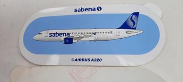 Autocollant Sabena Airbus A320 neuf