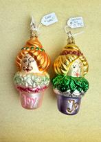 Vintage glazen INGE-GLAS Kerstballen Cupcakes, Diversen, Kerst, Ophalen of Verzenden, Zo goed als nieuw