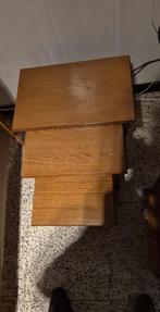 tafeltjes, Huis en Inrichting, Tafels | Bijzettafels, Ophalen, Zo goed als nieuw, Rechthoekig, Hout