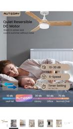 Ventilateur plafond éclairage télécommande neufs, Enlèvement, Ventilateur de plafond