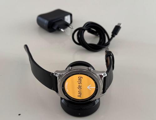 Samsung Gear S3 Classic, Handtassen en Accessoires, Smartwatches, Zo goed als nieuw, Android, Zwart, Ophalen of Verzenden