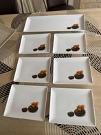 Lot de 6 assiettes et 1 plateau, Ophalen of Verzenden, Zo goed als nieuw