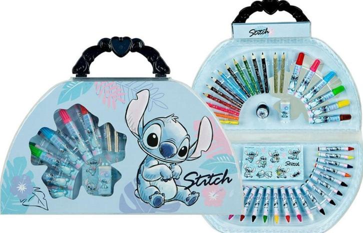Lilo en Stitch Tekenkoffer - 51 Delig - Disney, Kinderen en Baby's, Speelgoed | Educatief en Creatief, Nieuw, Knutselen, Ophalen of Verzenden