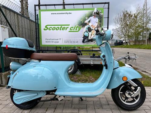 Ydra Retro - E scooter nieuw!! - B klas - STOCKVERKOOP !!!, Vélos & Vélomoteurs, Scooters | Marques Autre, Neuf, Classe B (45 km/h)