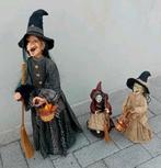 3x Heks met bezem ideaal als decoratie of Halloween, Ophalen of Verzenden, Zo goed als nieuw, Fantasy