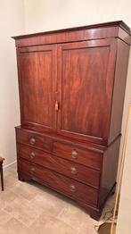 Antieke linnen kast mahonie, Antiek en Kunst, Antiek | Meubels | Kasten, Ophalen