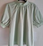 BLOUSE FEMME, Zara, Vert, Porté, Envoi