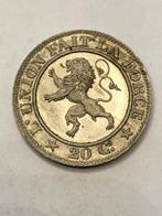 Munt België 20 cent Leopold I jaartal 1861 kwaliteit !!!, Ophalen of Verzenden, Overig, Losse munt