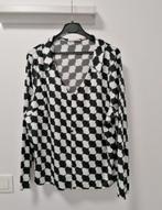 Wit /zwart geblokte hemdsblouse van Primark, Mt 48, Vêtements | Femmes, Blouses & Tuniques, Comme neuf, Primark, Taille 46/48 (XL) ou plus grande