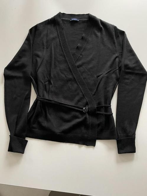 Zwarte cache-coeur trui Reflets, mt Medium, Kleding | Dames, Truien en Vesten, Zo goed als nieuw, Maat 38/40 (M), Zwart, Ophalen of Verzenden